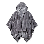 Cozy Chenille Wearable Throw, 58 x 60, Gray (5238848281)