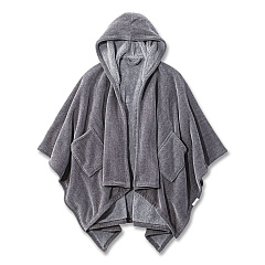 Cozy Chenille Wearable Throw, 58 x 60, Gray (5238848281)