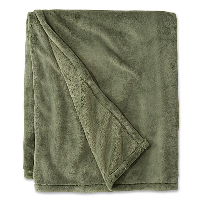 Wicked Plush Throw, 50 x 60, Deep Olive (30278136685)