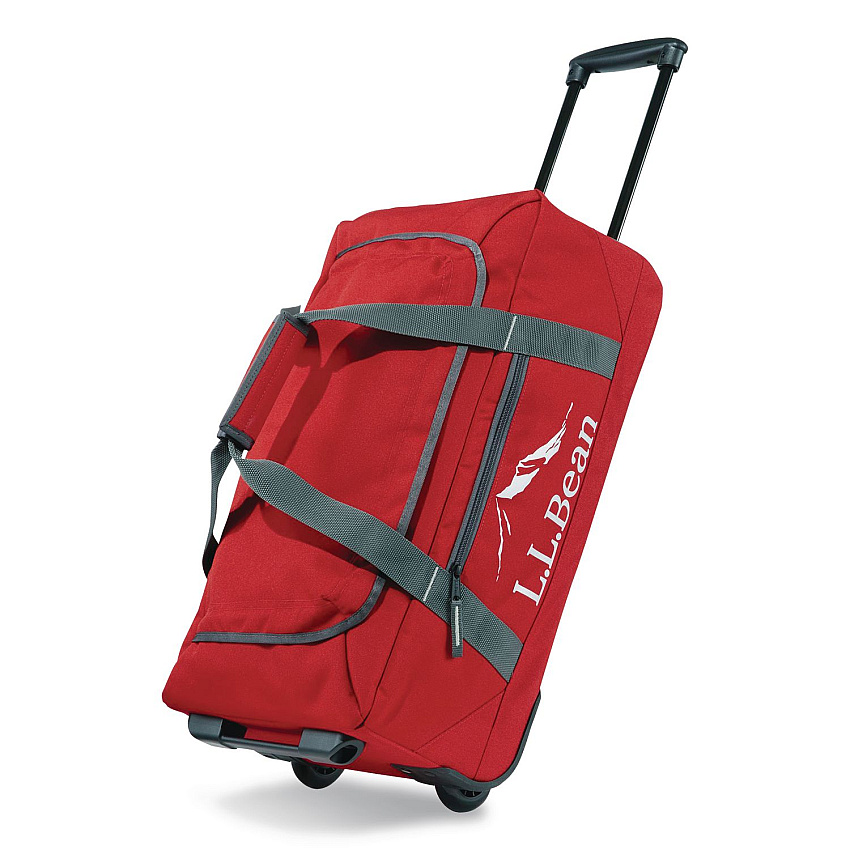 Adventure 22" Polyester Telescoping Carry-On Travel Duffel with Wheels, 22 x 12 x 9, Dark Red (52071141385)