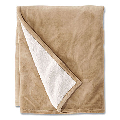 Wicked Plush Sherpa Throw, 50 x 60, Camel Brown (51300840224)