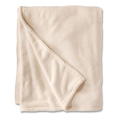 Wicked Plush Throw, 50 x 60, Antique White (302781455)