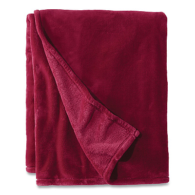 Wicket Plush Throw, 50 x 60, Mountain Red (302781440)