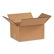 National Brand Shipping Boxes, Regular Slotted Container (RSC), 6" x 8" x 4", Kraft, 25/Bundle (80604)