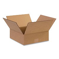 National Brand Shipping Boxes, Regular Slotted Container (RSC), 12" x 12" x 4", Kraft, 25/Bundle (121204)