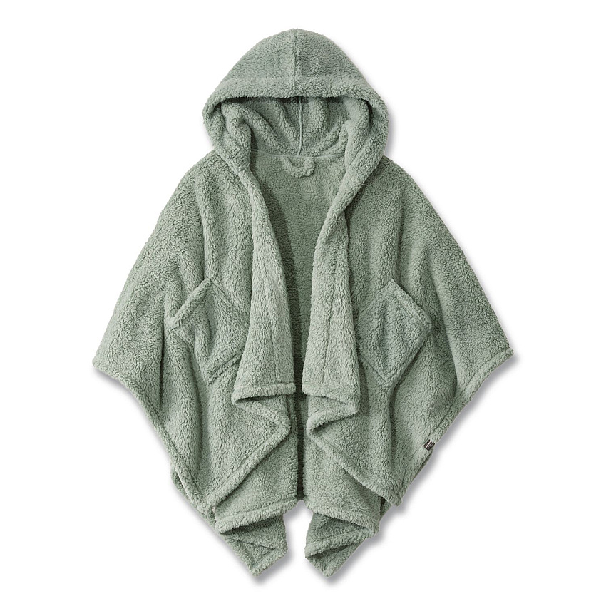 Cozy Sherpa Wearable Throw, 58 x 60, Silver Sage (51484649461)