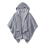 Cozy Chenille Wearable Throw, 60 x 58, Shadow Blue (52388429707)