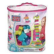 Mattel MEGA BLOKS First Builders Big Building Bag, Ages 1 to 5, 80 Pieces (DCH62)