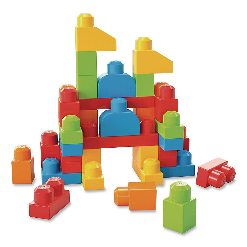 Mattel MEGA BLOKS Let's Build It, Ages 1 to 3, 40 Pieces (HKN40)