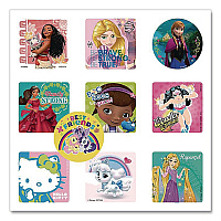 Smilemakers Girl Sticker Sampler, Assorted Colors/Designs, 1,000/Box (2618383)