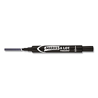 Avery MARKS A LOT Tank Permanent Marker, Chisel Tip, Black (08888EA)
