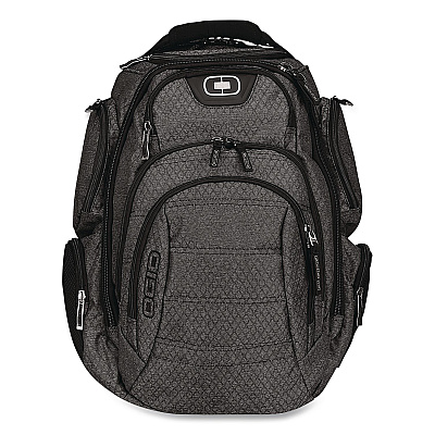 Gambit Laptop Backpack, Large, Fits Devices Up to 15", 15" x 10.5" x 19.5", Graphite/Black (11107235)