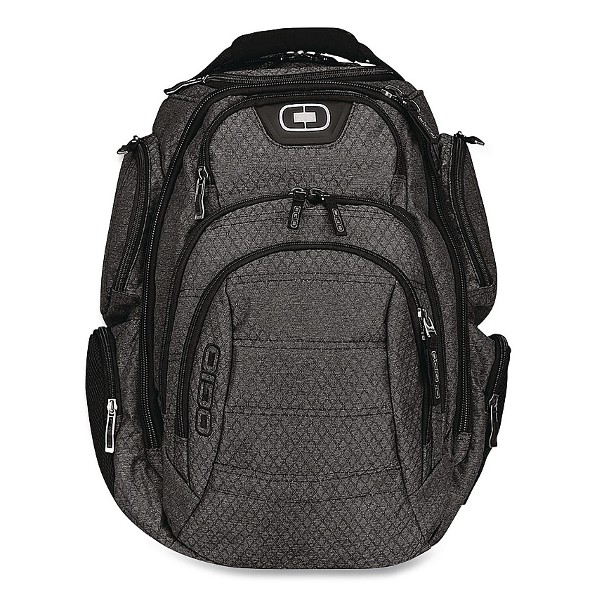 Gambit Laptop Backpack, Large, Fits Devices Up to 15", 15" x 10.5" x 19.5", Graphite/Black (11107235)