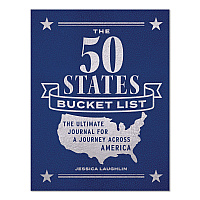 Quarto 50 States Bucket List Guided Journal, Blue Cover, (176) 8.75 x 6.75 Sheets (978076038849)