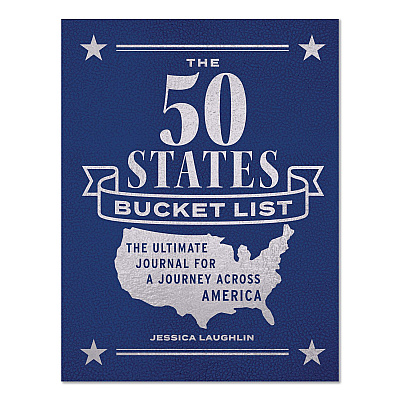 Quarto 50 States Bucket List Guided Journal, Blue Cover, (176) 8.75 x 6.75 Sheets (978076038849)