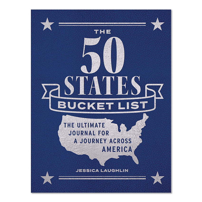 Quarto 50 States Bucket List Guided Journal, Blue Cover, (176) 8.75 x 6.75 Sheets (978076038849)