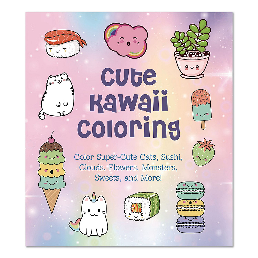 Quarto Cute Kawaii Coloring Book, All Ages, 128 Pages (978078583937)