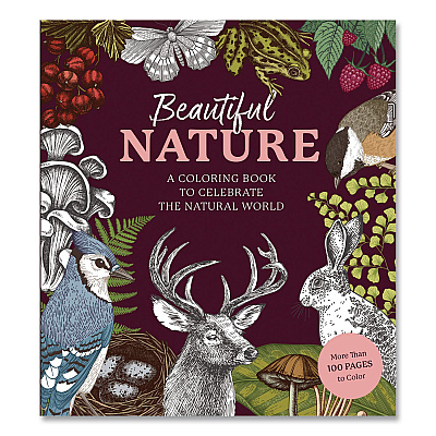 Quarto Beautiful Nature Coloring Book, All Ages, 128 Pages (978078584338)