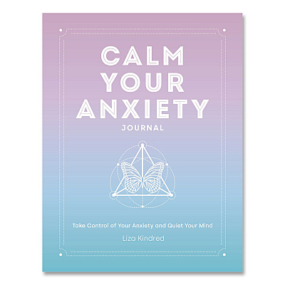 Quarto Calm Your Anxiety Guided Journal, Blue Cover, (160) 8 x 6 Sheets (978163106815)