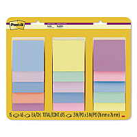 Post-it Notes Super Sticky Super Sticky Notes, 3" x 3", Randomly Assorted Energy Boost and Playful Primaries Colors, 45 Sheets/Pad, 15 Pads/Pack (65415SSPS2)