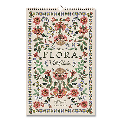 Flora Monthly Wall Calendar, 11 x 17, Multicolor Sheets, 12-Month (Jan to Dec): 2026 (CAL094)