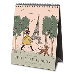 Travel Sketchbook Monthly Desk Calendar, 6 x 7.5, Travel Artwork Sheets, 12-Month (Jan to Dec): 2026 (CAL101)