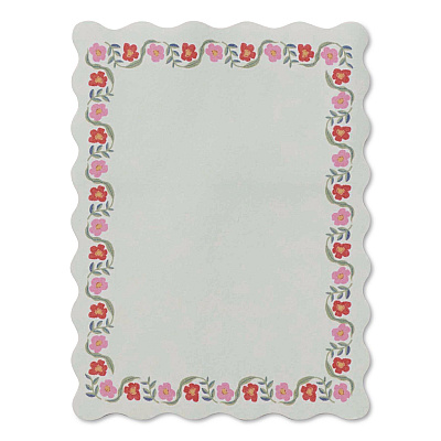 Delphine Floral Self-Stick Notes , 3.3" x 4.1", White/Multicolor, 50 Sheets/Pad (NPH005)