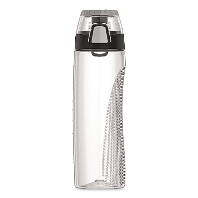Thermos Tritan Plastic Hydration Water Bottle with Meter, 24 oz, Clear (THRHP4100CL6)