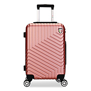 TUCCI SPETTACOLO Hardside Carry-On Spinner Suitcase, 13.7 x 8.2 x 20, Rose Gold (T072220INRGD)