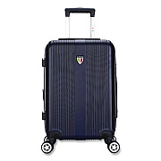 TUCCI TESORO Hardside Carry-On Spinner Suitcase, 13.7 x 7.6 x 22.8, Blue (T073120INBLU)