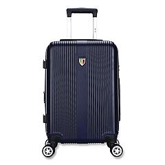 TUCCI TESORO Hardside Carry-On Spinner Suitcase, 13.7 x 7.6 x 22.8, Blue (T073120INBLU)