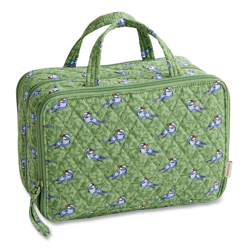 Ultimate Travel Case, 10.75 x 5.5 x 7.25, Green Birds (5192922584)