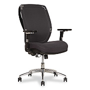 Sharper Image Flex Back Ergonomic Mesh Swivel Task Chair, Supports 275 lbs, 18.5" to 22.25" Seat Height, Dark Gray Seat/Back, Silver Base (60118DGRY)