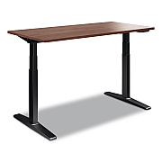 Workplace2.0 Electric Adjustable Standing Desk with Micro Movements, 55.1" x 27.6" x 25.6" to 51.2", Espresso/Gray (WP63152)