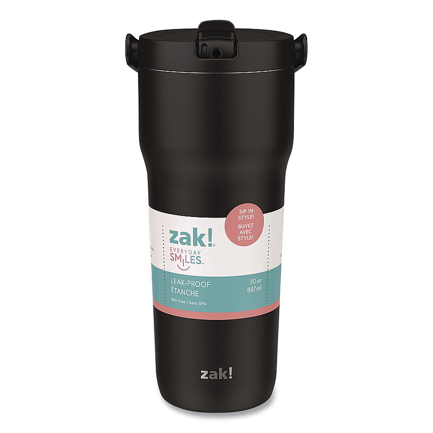Sutton Stainless Steel Double Wall Insulated Tumbler, 30 oz, Ebony (001001608)