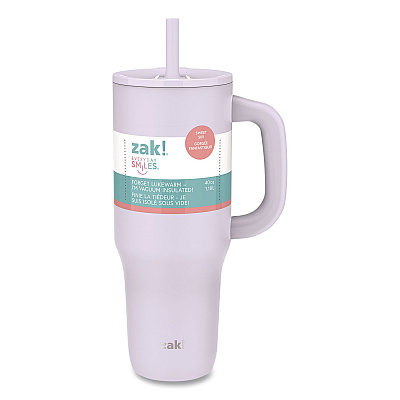 Sutton Stainless Steel Double Wall Insulated Tumbler. 40 oz, Smoky Lilac (001001610)