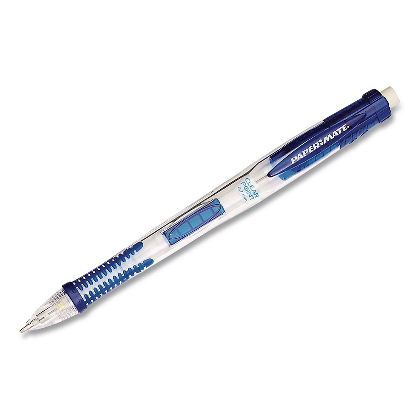 Paper Mate Clear Point Mechanical Pencil, 0.7 mm, HB #2, Black Lead, Blue Barrel (56043EA)
