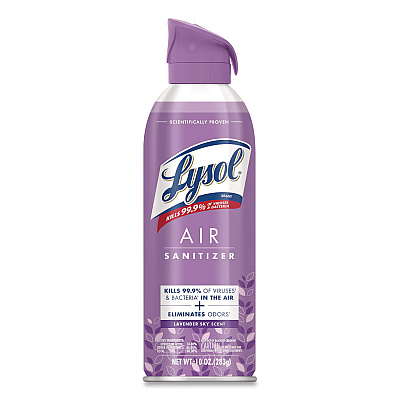 LYSOL Air Sanitizer Spray, Lavender Sky Scent, 10 oz Aerosol Spray (56348EA)