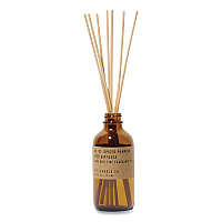 P.F. Candle Co. Reed Diffuser, Spiced Pumpkin, 3.5 oz, 4.25" Bottle, 9" Reeds, Amber (RD1)