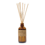 P.F. Candle Co. Reed Diffuser, Spruce, 3.5 oz, 4.25" Bottle, 9" Reeds, Amber (RD5)