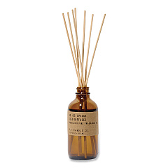 P.F. Candle Co. Reed Diffuser, Spruce, 3.5 oz, 4.25" Bottle, 9" Reeds, Amber (RD5)