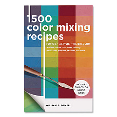 Quarto 1,500 Color Mixing Recipes for Oil, Acrylic and Watercolor, Written by William F. Powell, Paperback, 176 Pages (978160058283)