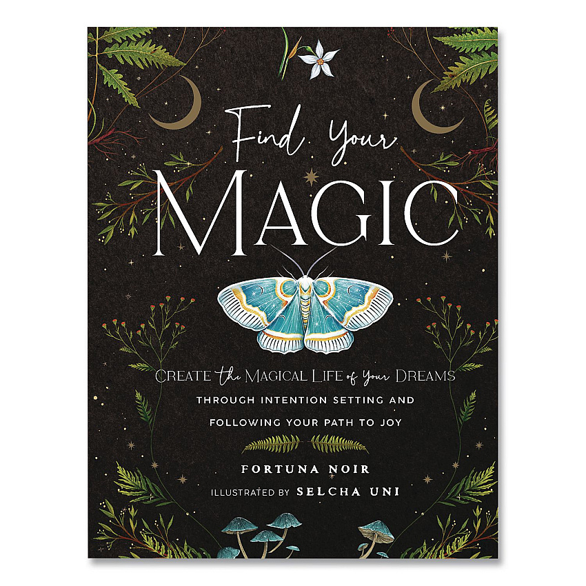 Quarto Find Your Magic Prompts Guided Journal, Black/Nature Artwork Cover, (160) 8 x 6 Sheets (978163106897)