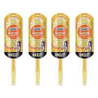 Swiffer 360 Heavy Duty Extendable Starter Dusting Kit, 3 Refills and One 6" to 3 ft Pole, 4 Kits/Carton (89114CT)