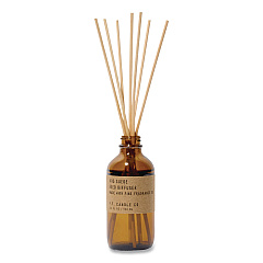 P.F. Candle Co. Reed Diffuser, Iris Suede, 3.5 oz, 4.25" Bottle, 9" Reeds, Amber (XRD23)