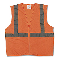 PIP Safety Vests, Polyester, 3X-Large, Orange (302MVGZOR3X)