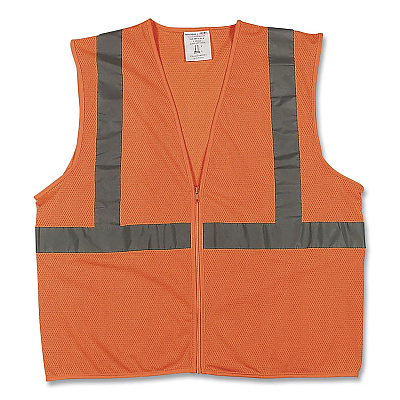 PIP Safety Vests, Polyester, 3X-Large, Orange (302MVGZOR3X)
