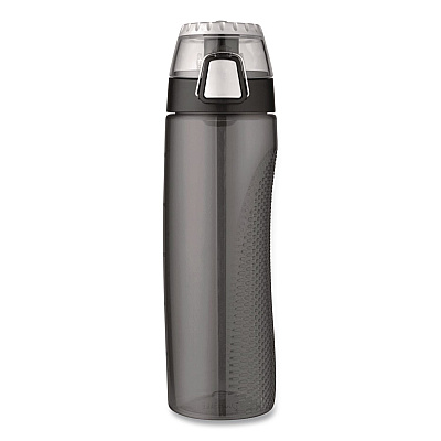 Thermos Tritan Plastic Hydration Water Bottle with Meter, 24 oz, Smoke (THRHP4100SMT)