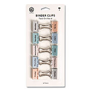 U Brands Task On Hand Medium Binder Clips, Assorted Labels/Colors, 10/Pack (5062U0832)
