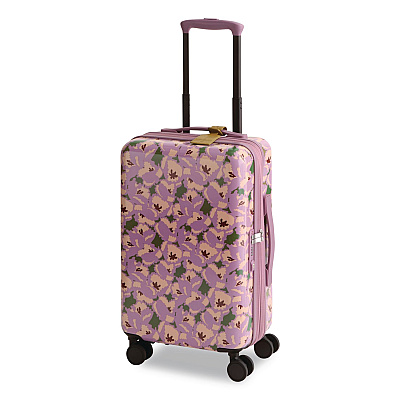 22" Adair Spinner, 13.5 x 9 x 22, Curly Tulips Purple Floral (5211921387)